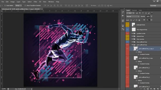 Photoshop Tutorial l Dynamic Photoshop Action смотреть онлайн
