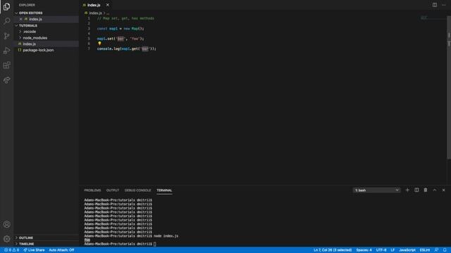 JavaScript tutorial 75 - map default methods смотреть онлайн