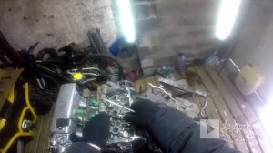 ARCTIK CAT 660 TURBO. ДВИГАТЕЛЬ К6А СНЯТИЕ ГБЦ