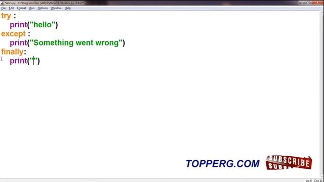 Exception Handling | Python Programming | Class 26 смотреть онлайн