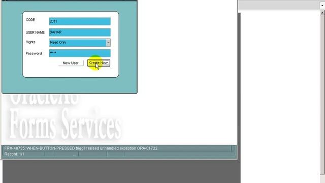 15-Creater User in oracle forms смотреть онлайн