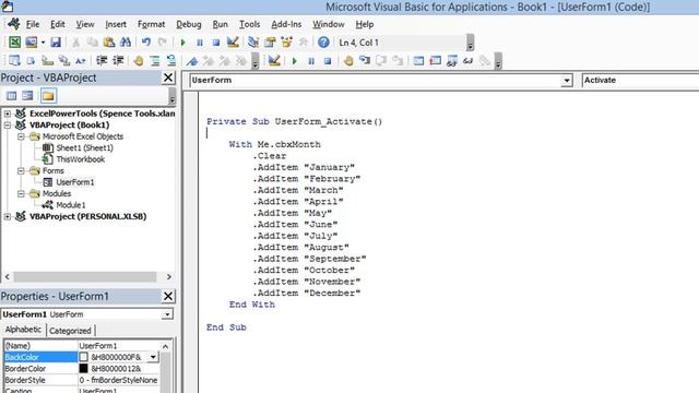 Learn Excel VBA - Add Month Names to a ComboBox смотреть онлайн