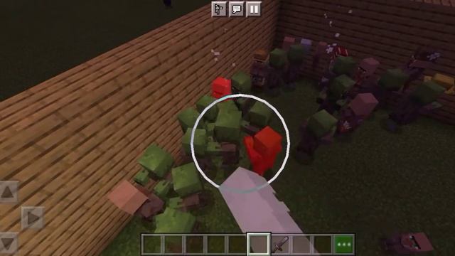 1 Зомби против 1000 жителей/Minecraft смотреть онлайн