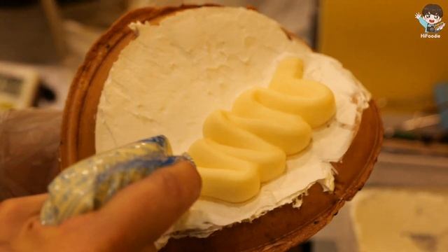 기본에 충실한 와플 시리즈 BEST 5 몰아보기 / 길거리 음식 / Best 5 Korean Waffles (Apple Jam Waffle) - Korean Street Food