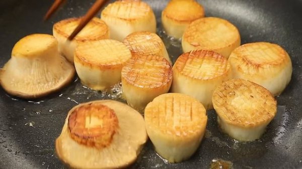 Eat King Oyster Mushroom like this! A simple and new mushroom dish 👍💯