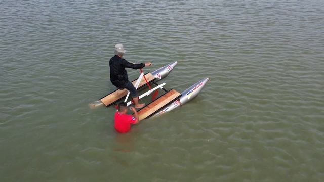 Wow!! Crazy Test Floating Tube Water Bike смотреть онлайн
