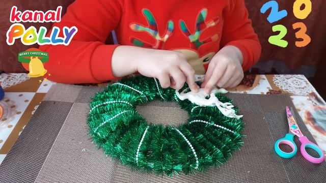 Рождественский/новогодний венок своими руками смотреть онлайн