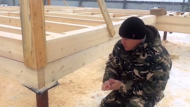 Лучший ростверк из бруса от Центр Домостроения. Строительство деревянного дома в Сыктывкаре. смотреть онлайн