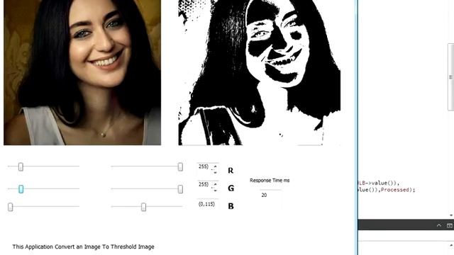 Image Threshold using Opencv QT C++ смотреть онлайн
