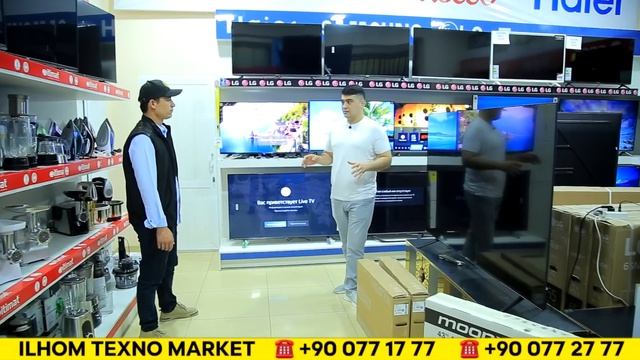 МАИШИЙ ТЕХНИКАЛАР 50% АРЗОНЛАДИ СИЗ КУТГАН ВИДЕО "ILHOM TEHNO MARKET,, ХОРАЗМ БОЗОР смотреть онлайн