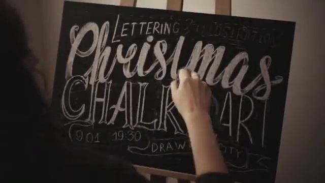 Christmas Poster for Chalk Art Workshop смотреть онлайн