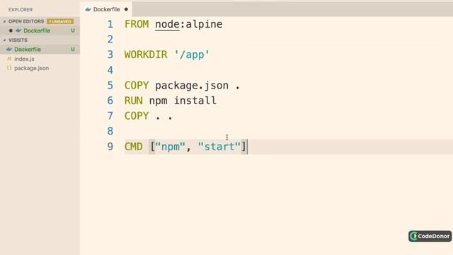 46. Assembling a Dockerfile | Docker and Kubernetes The Complete Guide смотреть онлайн