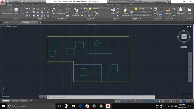 Autocad 2017 Part-7 Layers смотреть онлайн
