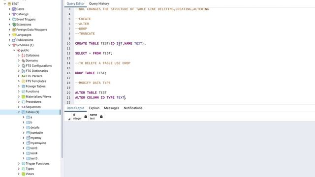 DDL commands #sql #postgresql #beginner #beginners смотреть онлайн
