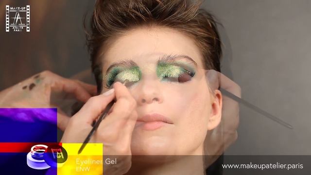 Makeup Tutorial : Green Flamboyancy Liner | Make-Up Atelier Paris смотреть онлайн