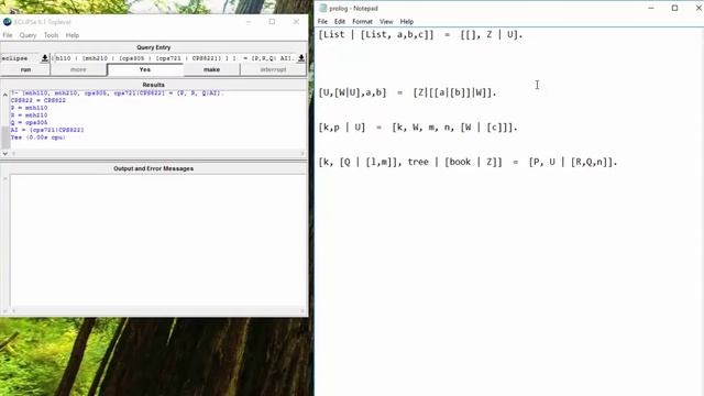 Prolog 2: Lists and matching/equalities смотреть онлайн