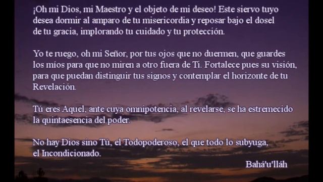 Oración Bahá'í - Noche смотреть онлайн
