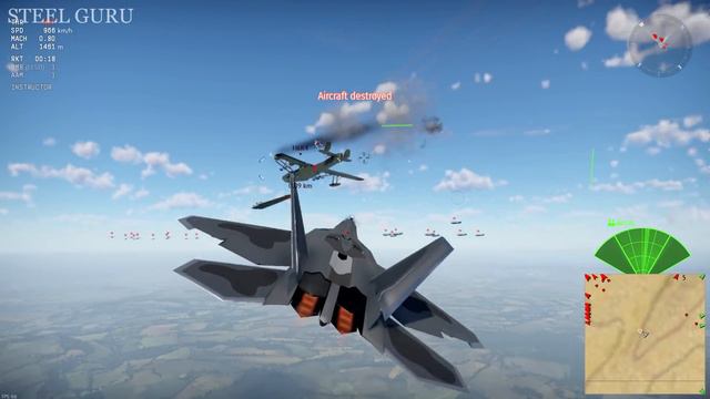 F-22 Raptor in War Thunder смотреть онлайн