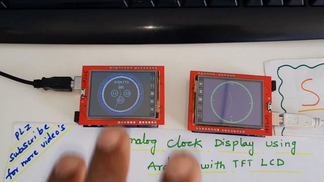 Analog Clock Display using Arduino with TFT LCD смотреть онлайн
