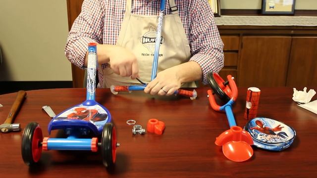 How to assemble a Huffy 3 wheel scooter смотреть онлайн