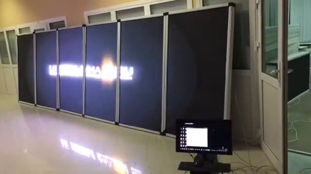 Легкий модульный светодиодный (LED) Экран P10SMD 1,7x6м для нашего клиента смотреть онлайн