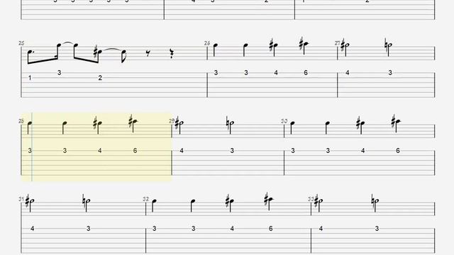 【TAB】(Attack on Titan S4 OP2) SiM - The Rumbling / guitar tutorial / piano sheet смотреть онлайн
