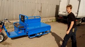 Грузовой электротрицикл, электро трицикл грузовой,  грузовая электрическая тележка