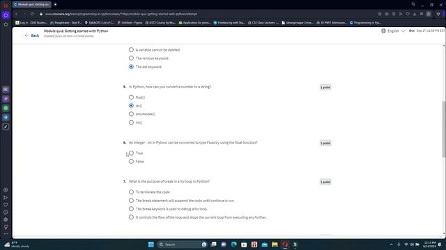 Module quiz: Getting started with Python Coursera answers | Programming in Python смотреть онлайн