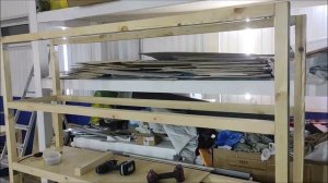 Стеллаж из брусков и фанеры своими руками