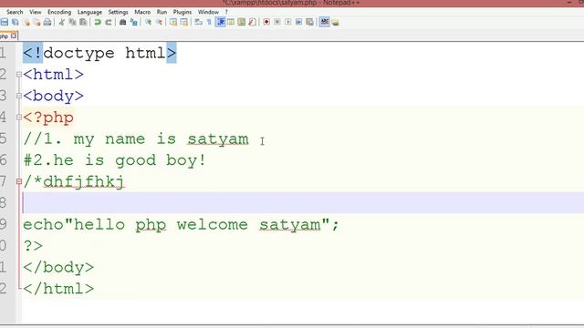 PHP Tutoril- 5- comments смотреть онлайн