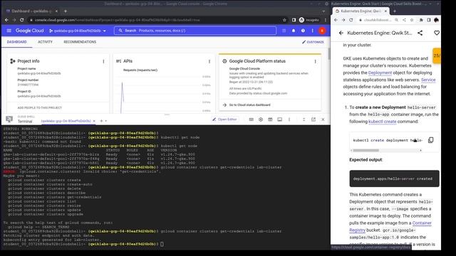 GSP100 Kubernetes Engine: Qwik Start смотреть онлайн