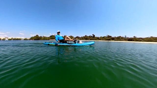 Saturn Inflatable Pedal SUP Board Kayak PSUP325 | Inflatable SUP Paddle Board with Bike Pedal Drive смотреть онлайн