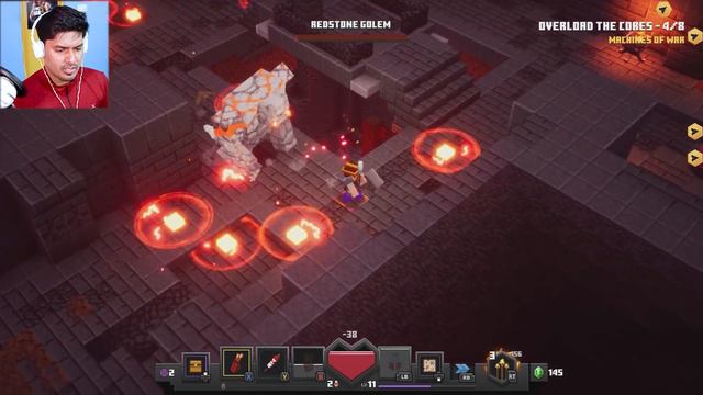 Fighting Super LAVA GOLEM BOSS FIGHT | Minecraft Dungeons смотреть онлайн