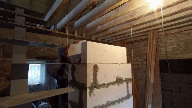 строим колону своими руками с газоблока