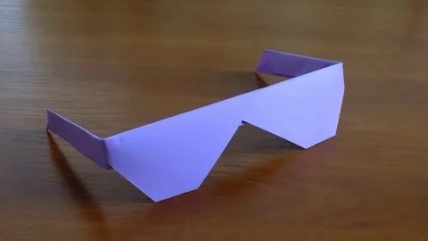 Как сделать из бумаги очки оригами своими руками