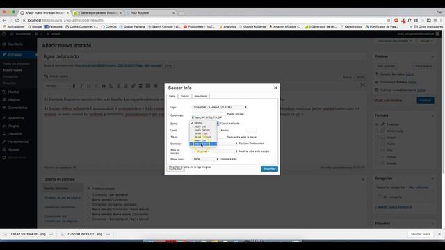 ✅ MOSTRAR RESULTADOS DE FÚTBOL CON WORDPRESS ⚽?? смотреть онлайн