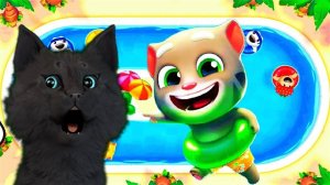 Аквапарк Говорящий котенок Том C ГОВОРЯЩИМ СУПЕР КОТОМ #2 ( ИГРА для ДЕТЕЙ ) #18