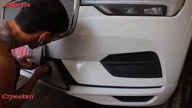 Защита радиатора VOLVO XC60 II 2017-2018г.в. (Хром) - Strelka11.ru