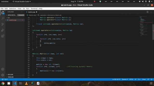 Operator Overloading in C++ for Matrix Class (2020) #ProtoGO смотреть онлайн