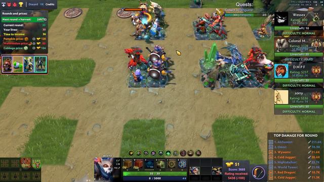 350+ EXTRA WAVE | RANDOM FARM TD | DOTA 2 смотреть онлайн