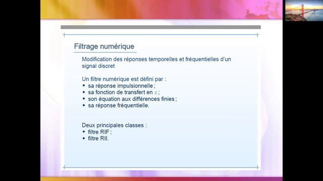 Traitement Numérique du Signal (Filtrage numérique, RIF, RII, FFT) смотреть онлайн