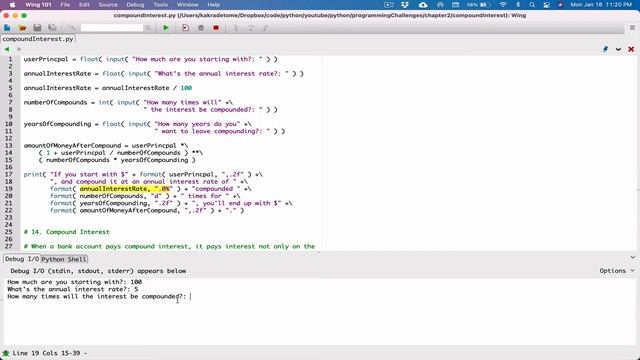 2.14. (Part 3) Compound Interest - Python смотреть онлайн