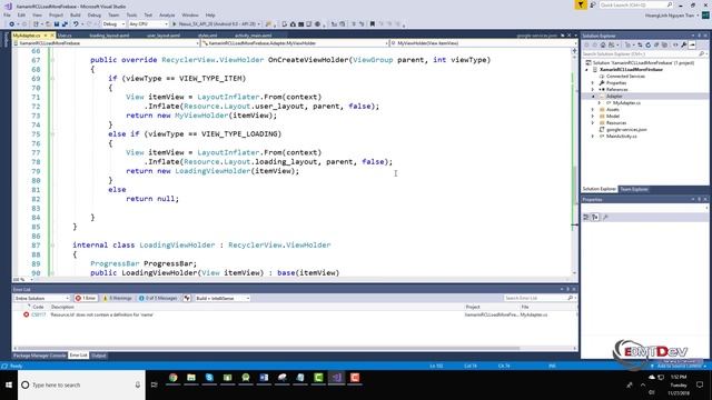 Xamarin Android Tutorial - Firebase Pagingation with Load more animation смотреть онлайн