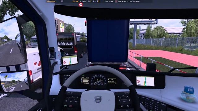 ETS2 1.45 PR2.5.4 (FIX 1) + HybridPlus by Arayas | VOLVO DK13 Sound | Berlin (D) - Gdynia (PL) | 2K смотреть онлайн