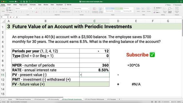 Calculate Future Value (FV) in Excel: Examples and Excel FV Template смотреть онлайн
