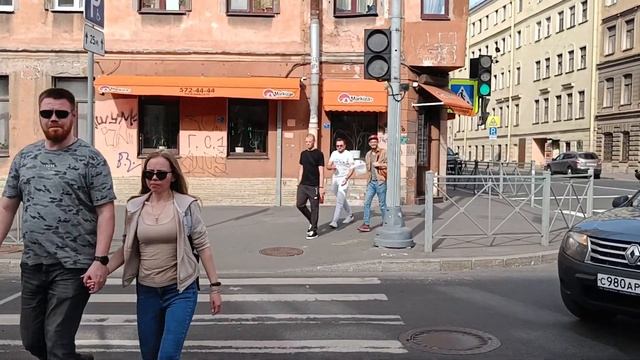 Walking in Saint Petersburg from Pushkinskaya to Ligovskiy prospek смотреть онлайн