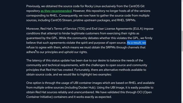 Rocky Responds to RedHat and The Open Source Community.. смотреть онлайн