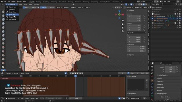 Sickly Streams: Madotsuki from Yume Nikki - Part 3 (Weight painting & Shape Keys) смотреть онлайн