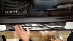 Наклейки на пороги Toyota RAV4 XA50 #наклейки от #style45