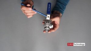 Кран шаровый, трёхходовой, нержавеющий